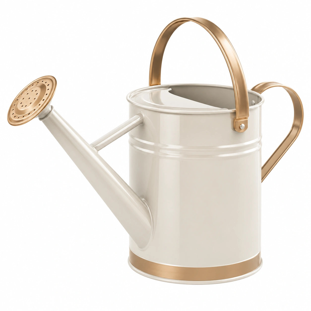 Arrosoir 6L blanc et doré