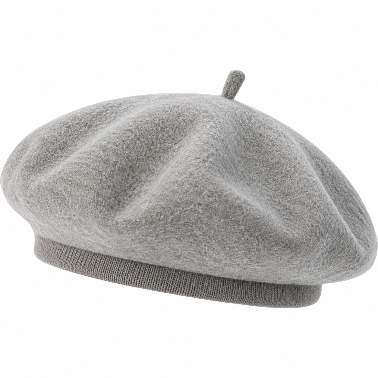 Béret élégant gris