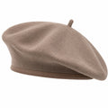 Béret classique beige en laine