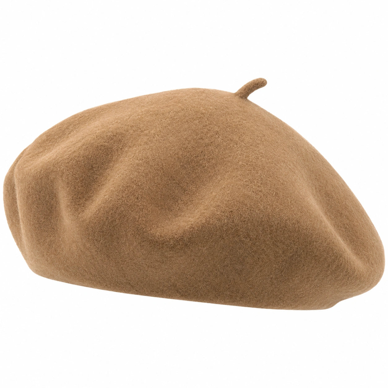 Béret en laine marron
