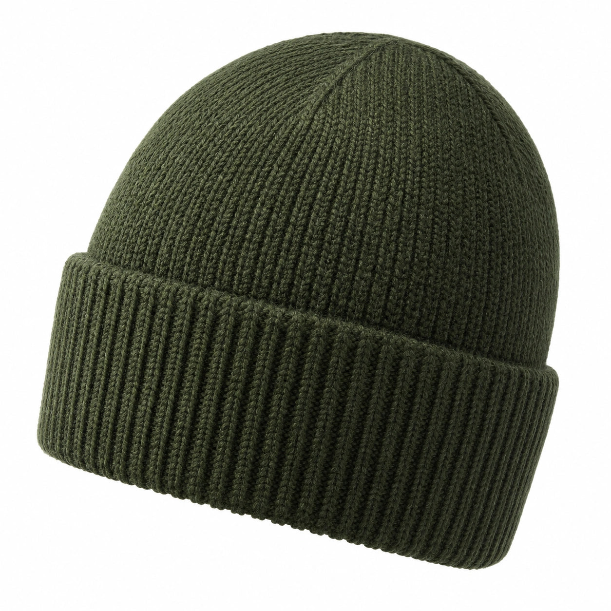 Bonnet en tricot épais pour adultes - Kaki