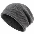 Bonnet tricoté moderne gris unisexe
