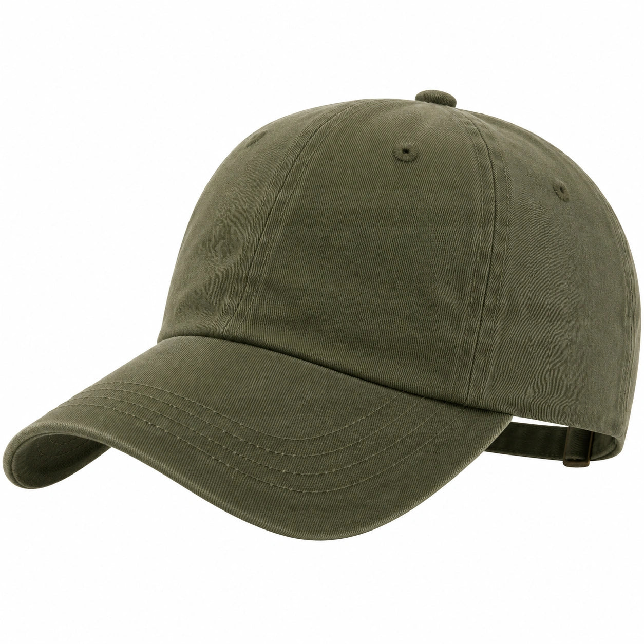 Casquette Réglable Unisexe Vert Kaki