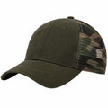 Casquette Verte Camouflage avec Filet Respirant