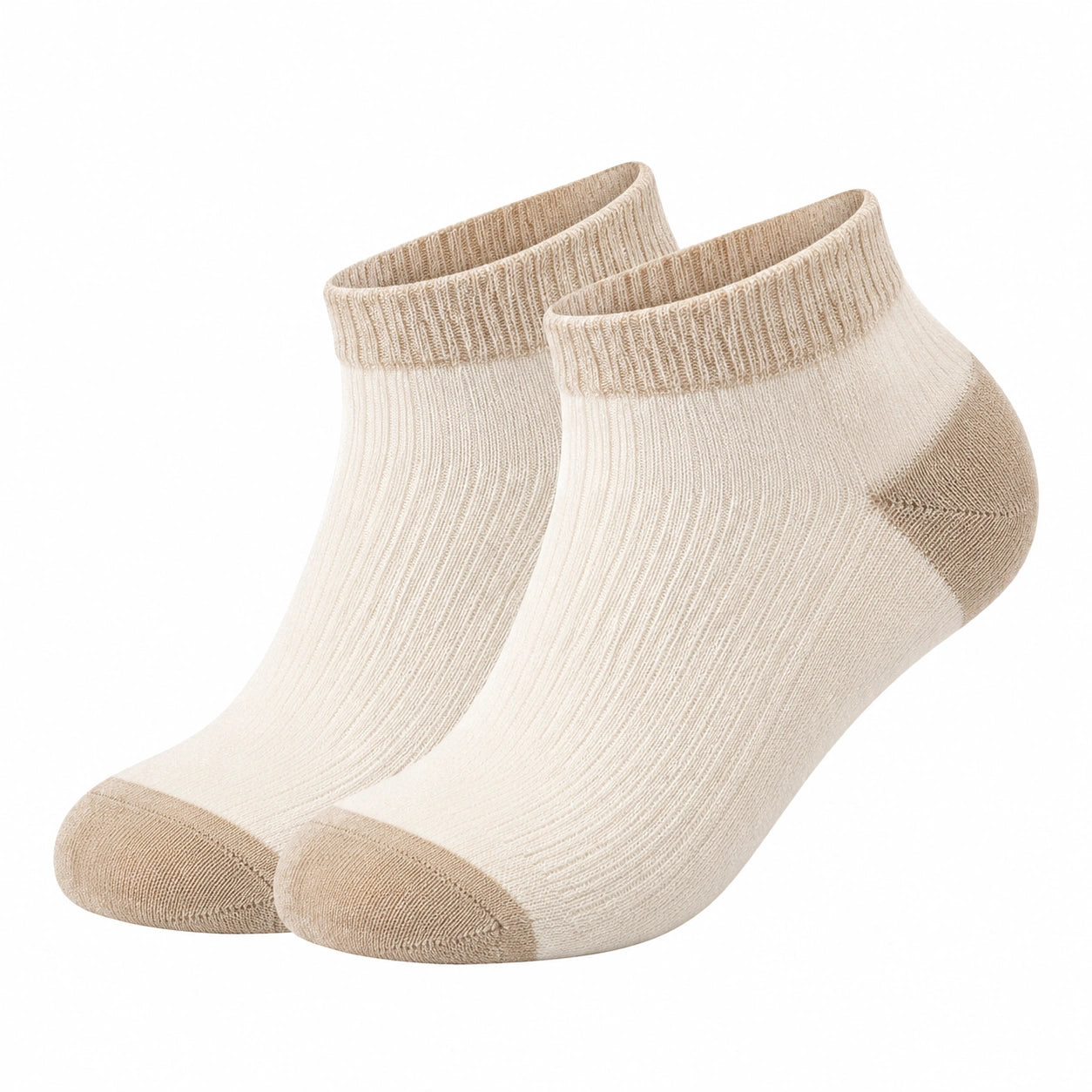Chaussettes courtes confortables beige