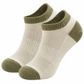 Chaussettes courtes confort beige et vert